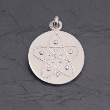 Médaille Étoile ésotérique en argent rhodié | Pattrice