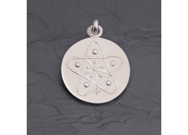 Médaille Étoile ésotérique en argent rhodié | Pattrice