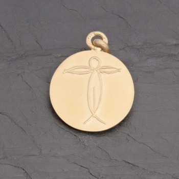 Médaille Christ en vermeil gravée main | Pattrice
