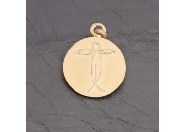 Médaille Christ en vermeil gravée main | Pattrice