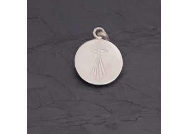Médaille Hermine bretonne en argent brillant | Pattrice