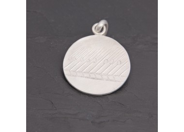 Médaille Piano en argent satiné 20 mm | Pattrice