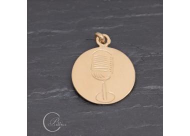 Médaille Micro en vermeil gravée main | Pattrice
