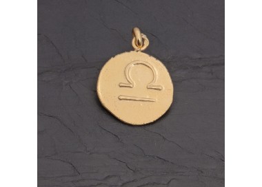 Médaille zodiaque Balance en vermeil antique | Pattrice