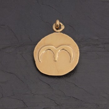 Médaille zodiaque Bélier en vermeil antique | Pattrice