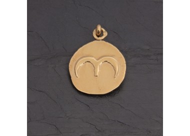 Médaille zodiaque Bélier en vermeil antique | Pattrice