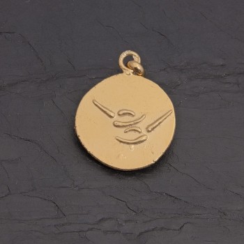 Médaille zodiaque Cancer en vermeil antique | Pattrice