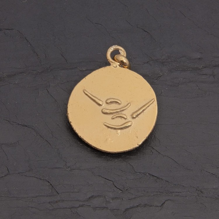 Médaille zodiaque Cancer en vermeil antique | Pattrice