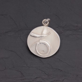 Médaille zodiaque Capricorne en argent brillant | Pattrice