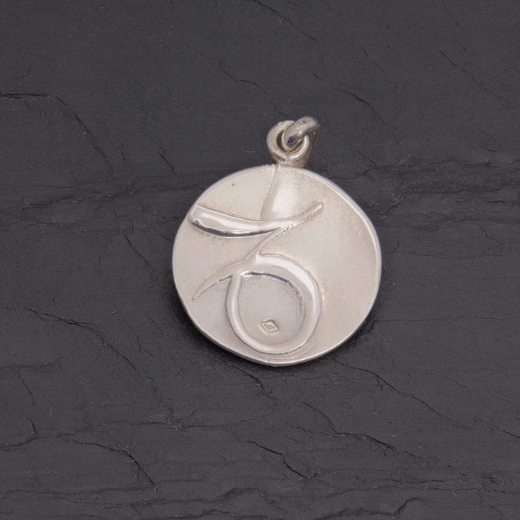Médaille zodiaque Capricorne en argent brillant | Pattrice