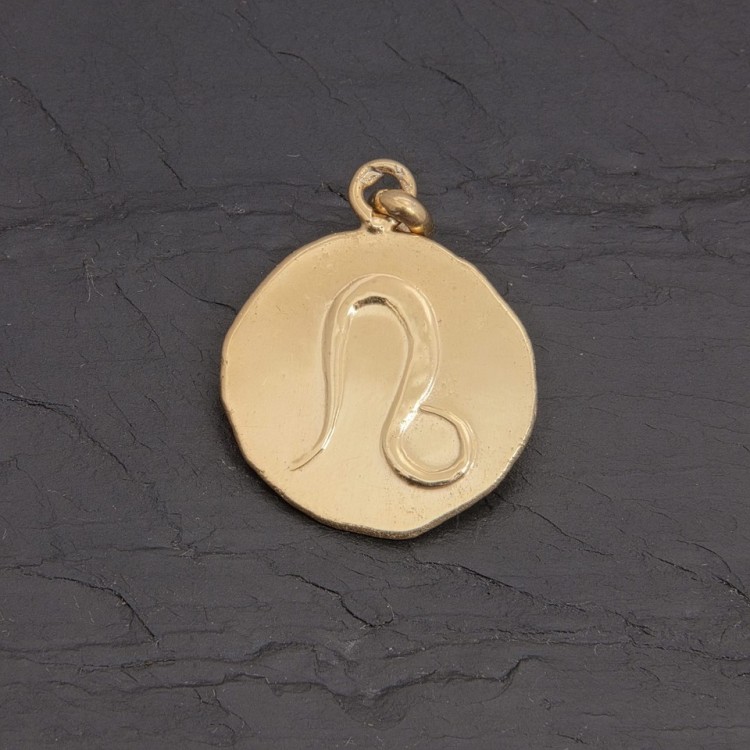 Médaille zodiaque Lion en vermeil antique | Pattrice