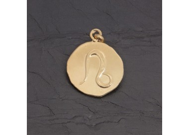 Médaille zodiaque Lion en vermeil antique | Pattrice