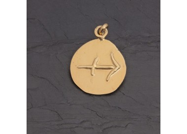 Médaille zodiaque Sagittaire ovale en vermeil | Pattrice