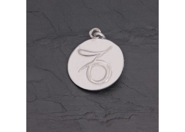 Médaille zodiaque Sagittaire ovale argent 20 mm | Pattrice
