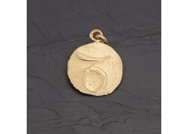 Médaille zodiaque Sagittaire en vermeil antique | Pattrice