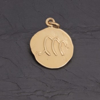 Médaille zodiaque Scorpion en vermeil antique | Pattrice