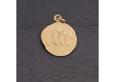 Médaille zodiaque Scorpion en vermeil antique | Pattrice