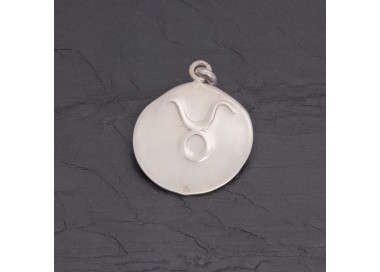 Médaille zodiaque Taureau en argent antique | Pattrice