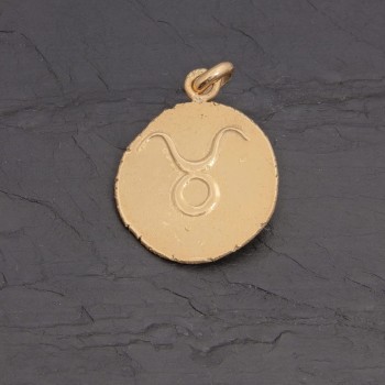 Médaille zodiaque Taureau en vermeil antique | Pattrice