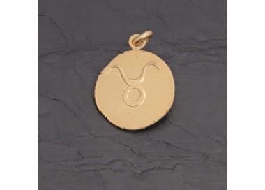 Médaille zodiaque Taureau en vermeil antique | Pattrice