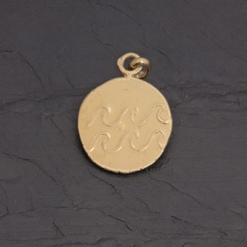 Médaille zodiaque Verseau en vermeil antique | Pattrice
