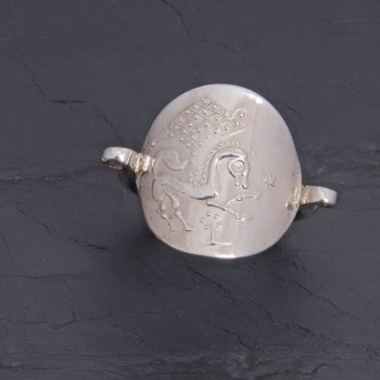 Bague gauloise CCS-2 vrille en argent rhodié | Pattrice