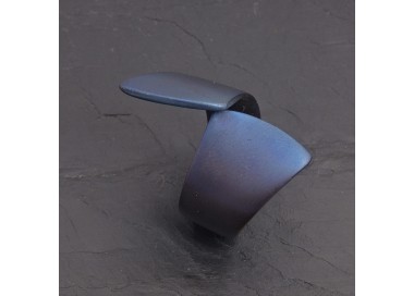 Bague Toi et Moi en titane bleu | Pattrice
