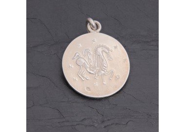 Médaille gauloise Cheval celte CCS-1 argent 23 mm | Pattrice