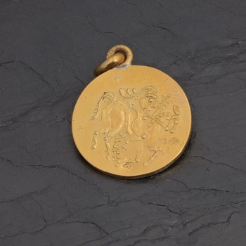 Médaille gauloise Cheval celte C1-2 en vermeil | Pattrice