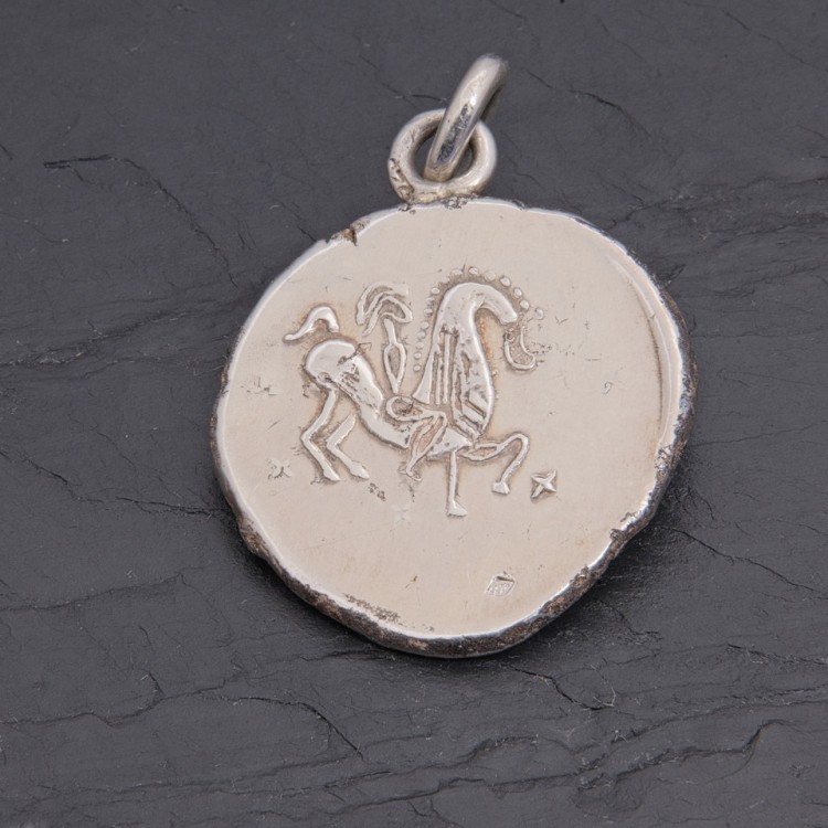 Médaille gauloise Cheval celte CCS-1 argent 27 mm | Pattrice