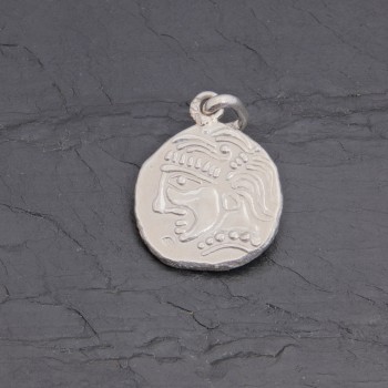 Médaille gauloise Tête celte CTS-1 argent 18 mm | Pattrice