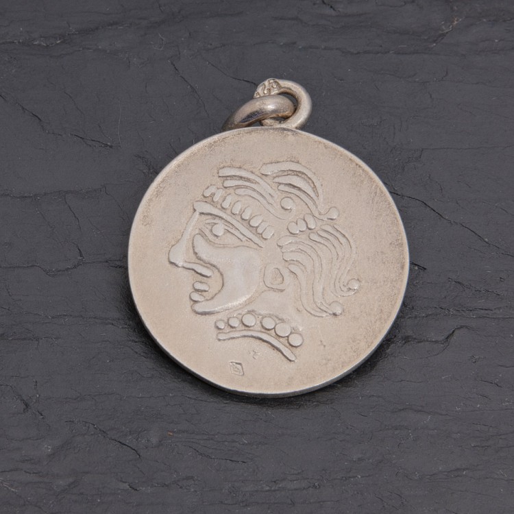 Médaille gauloise Tête celte CTS-1 argent 24 mm | Pattrice