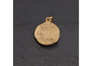 Médaille gauloise Tête celte CTS-1 en vermeil | Pattrice