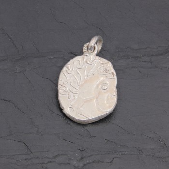 Médaille gauloise Tête celte CTS-2 argent 16 mm | Pattrice
