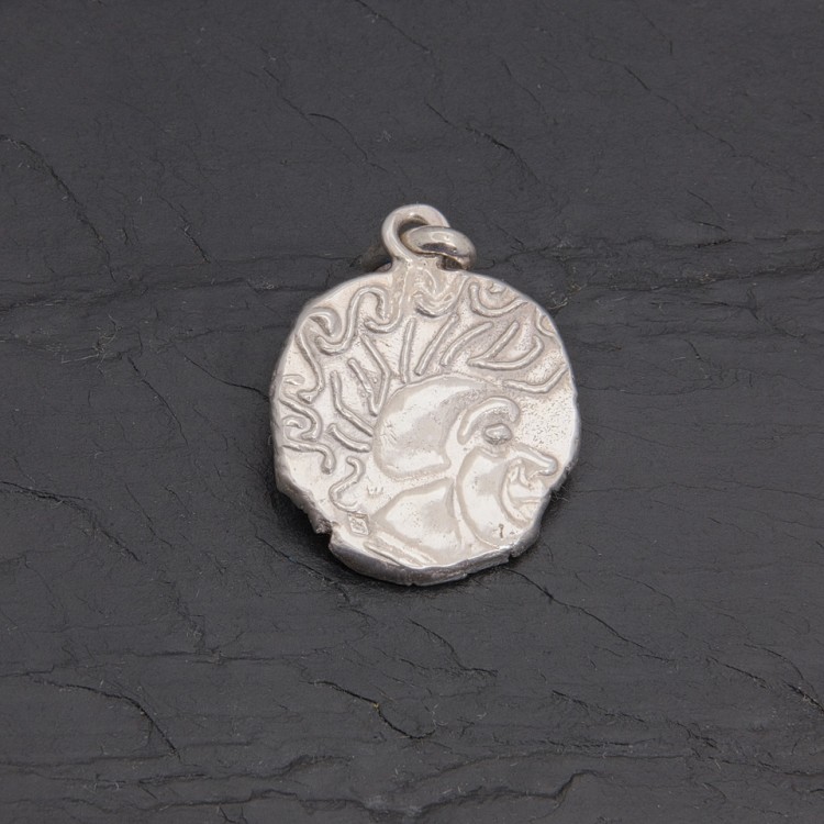 Médaille gauloise Tête celte CTS-2 argent 17,5 mm | Pattrice