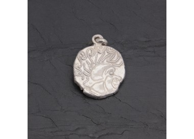 Médaille gauloise Tête celte CTS-2 argent 17,5 mm | Pattrice