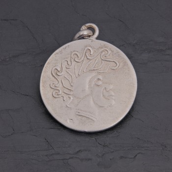 Médaille gauloise Tête celte CTS-2 argent 24 mm | Pattrice