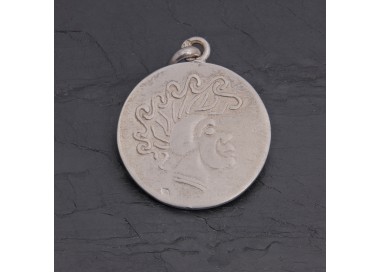 Médaille gauloise Tête celte CTS-2 argent 24 mm | Pattrice
