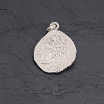 Médaille gauloise Tête celte CTS-5 argent 18 mm | Pattrice