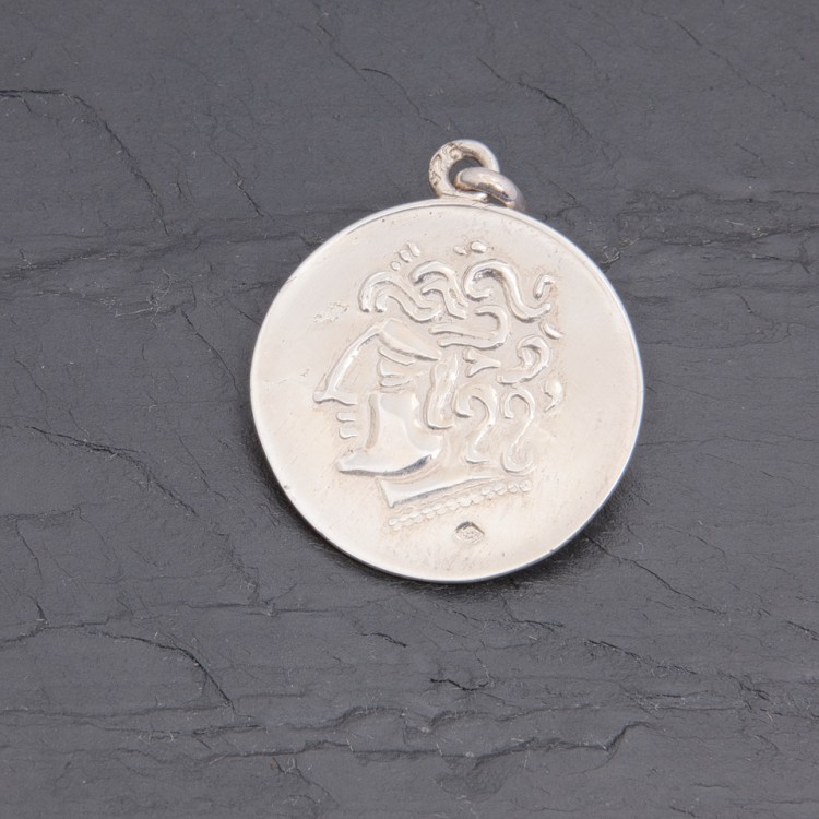 Médaille gauloise Tête celte CTS-5 argent 21 mm | Pattrice