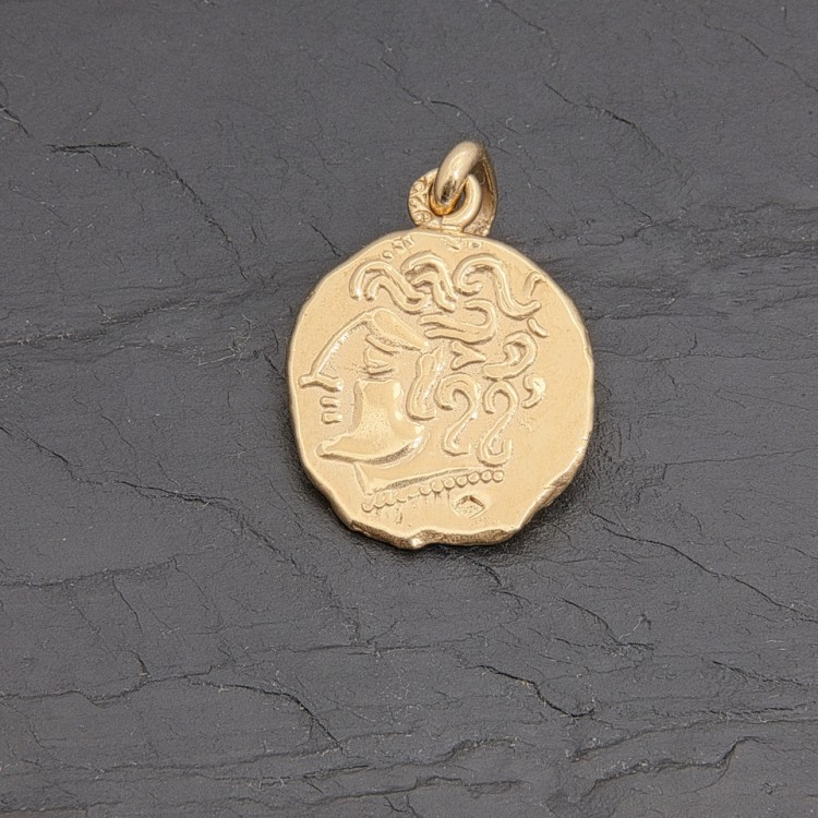 Médaille gauloise Tête celte CTS-5 en vermeil | Pattrice