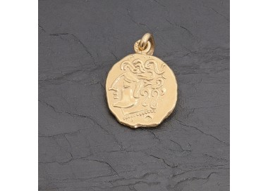 Médaille gauloise Tête celte CTS-5 en vermeil | Pattrice
