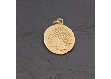 Médaille gauloise Tête celte CTS-6 en vermeil | Pattrice