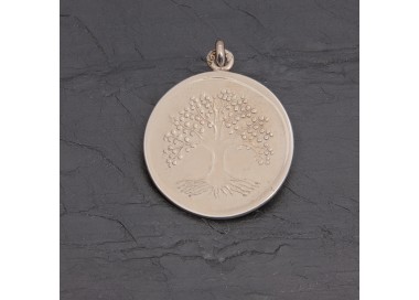 Médaille Arbre de vie en argent rhodié 24 mm | Pattrice